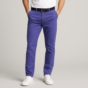 JOHNNIE-O West Coast Prep Blue Twill Stretch Cotton Pants 30 x 30